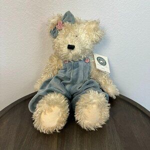 Boyds Bears & Friends Winnie Tan Plush Animal Overall Romper Retired Toy